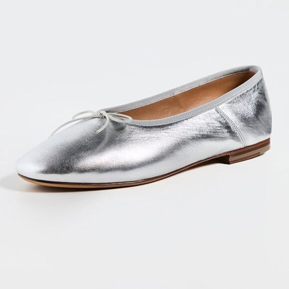 MANSUR GAVRIEL Women's Dream Silver Ballerina Flats Sz EU41.5/US10.5 - Picture 3 of 14